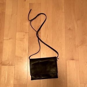 Frank and Oak leather cross body bag